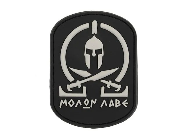 Patch PVC Molon Labe · Negro
