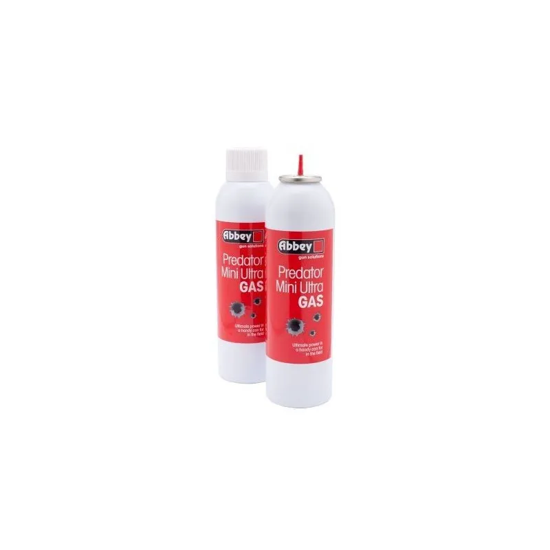 Abbey Botella Gas Predator Mini 270ml · Rojo