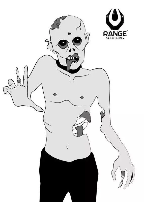 Range Solution “Zombie” Shooting Targets - 50 Pcs