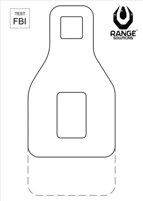 Test FBI Shooting Targets - 50 Pcs - Range Solution