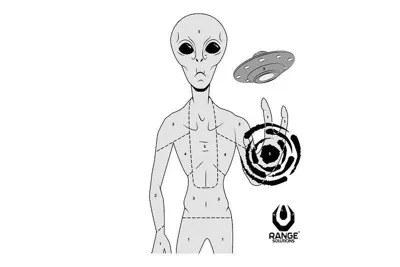 Alien Shooting Targets - 50 Pcs - Range Solution