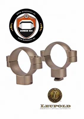 52496 Standaard Ringen 30mm Super High Zilver - Leupold
