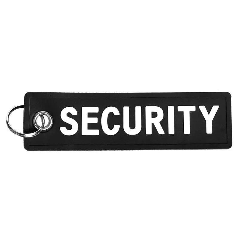 Schlüsselanhänger Security PVC · Negro