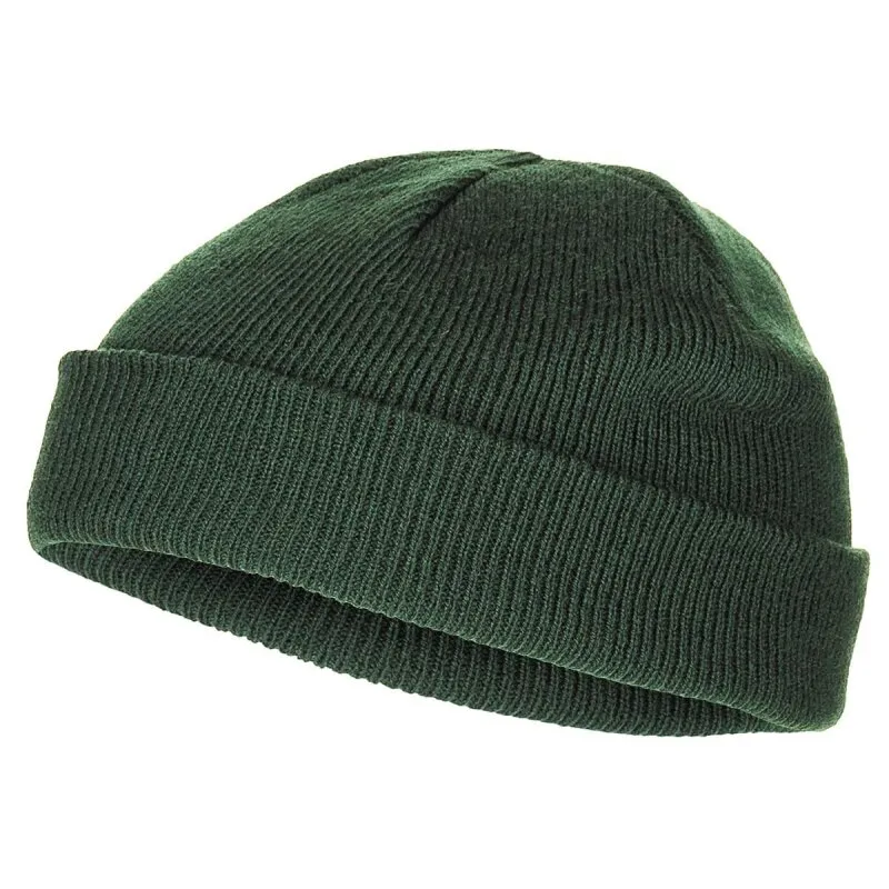 Rollmütze Polyacryl Feinstrick Extra Kurz · Verde / OD
