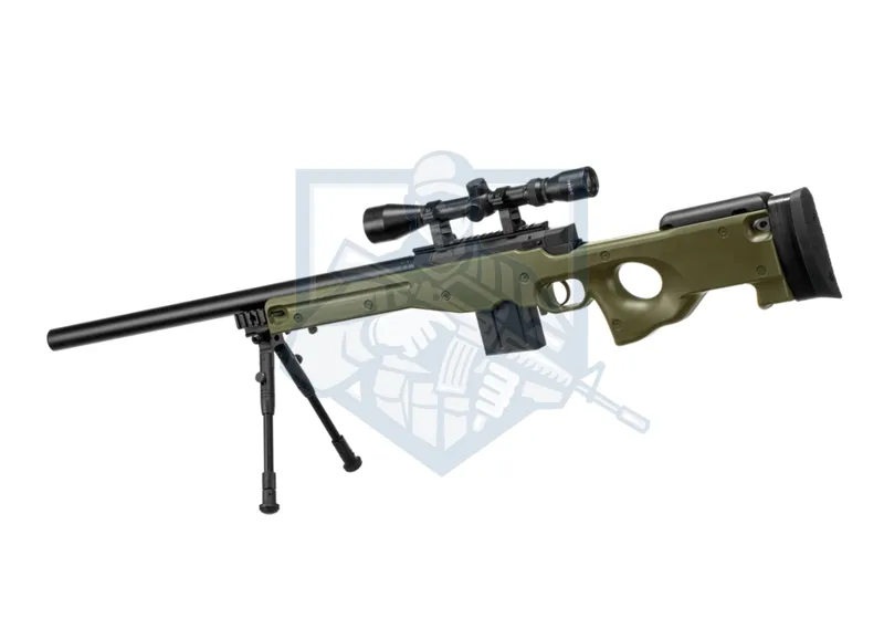 Well L96 AWP Sniper Rifle Set Upgraded · Negro