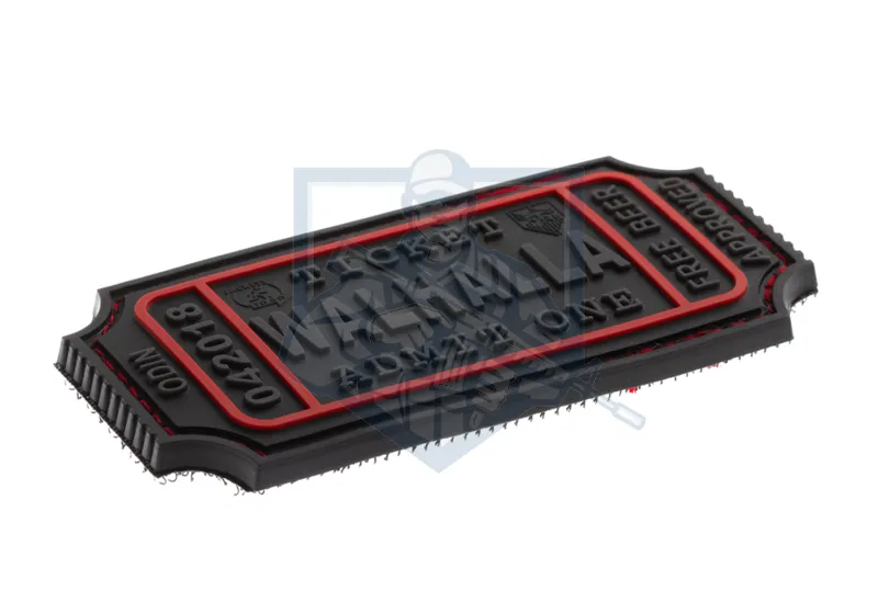 JTG Large Walhalla Ticket Rubber Patch