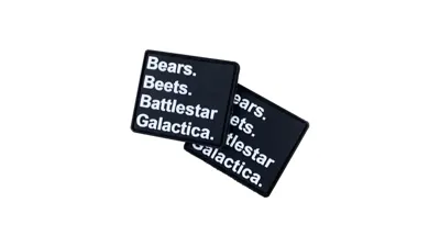 "Bears Beets Battlestar Galactica" Morale Patch - Violent Little Machine