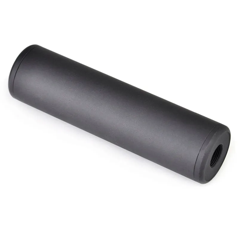 Metal 130x35mm Smooth Style Silencer CW/CCW