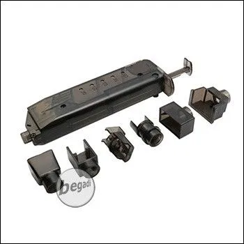 Battleaxe Speedloader / Loading Tool Mit Vielen Aufsätzen -Braune Version