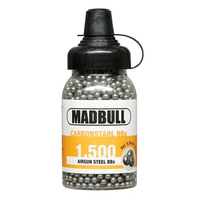 Stahl-BBs 4,5 mm - 1500 Stück Mit Schnelllader Kal. 4,5 mm BB Luftdruckmunition - Madbull