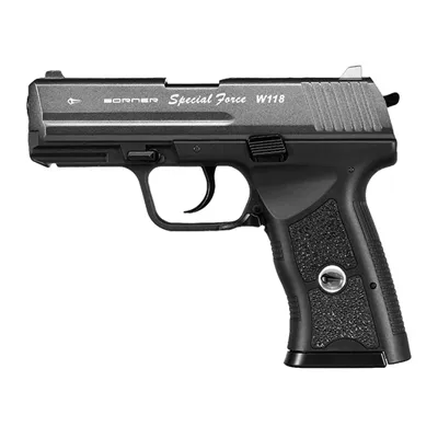 W118 Special Force CO2 Luftpistole Kal. 4,5 mm BB Titan Mit Metallschlitten - Borner