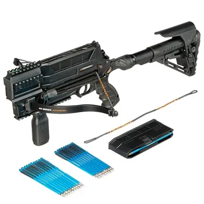 Repetierarmbrust AR-Series M10 Tactical 75 Lbs Inkl. 2 Magazine & 20 Übungspfeile - Steambow