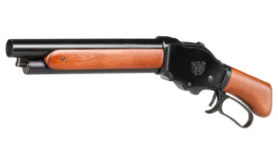 M1887 Shorty Gas Lever Action Mit Hülsenauswurf BB - Echtholz Version - Golden Eagle