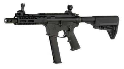 Black Rain Ordnance 9mm SBR Vollmetall Gas-Blow-Back BB - King Arms