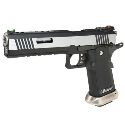 Hi-Capa 6 WET Force Type-A Vollmetall BB Silber - Wei-ETech