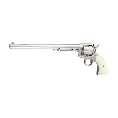 SAA.45 Peacemaker 11 Zoll Revolver Gas BB Silber-Chrome Finish - King Arms