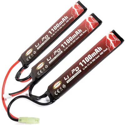Ultra-Power LIPO Akku 11,1V 1100mAh 20C / 40C Small Tri-Panel Type - Evolution