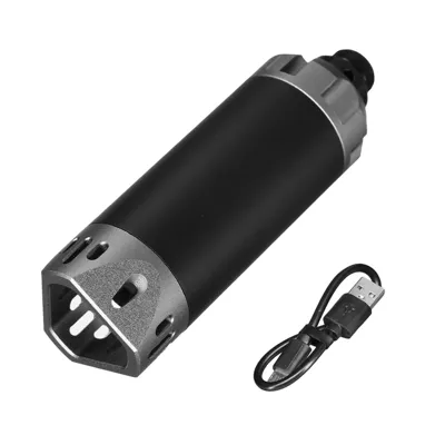 Brighter CS Aluminium Silencer Mini Tracer Unit Inkl. LIPO Akku 11mm+ / 14mm- Grau - Acetech