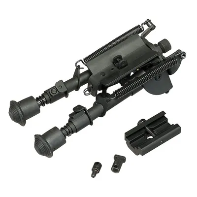 Tactical Zweibein Mit Gummifüße Und 20 - 22mm - Sniper-Halterung - Short-Version - Double Bell