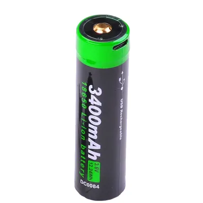 DC0084C Akku 18650 USB Lithium-Ion 3.6V / 3.400mAh - Nextorch