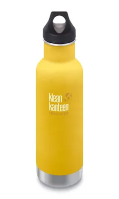 Edelstahl Isolierflasche Classic 592ml Mit Loop Cap | Lemon Curry (Matt) - Klean Kanteen