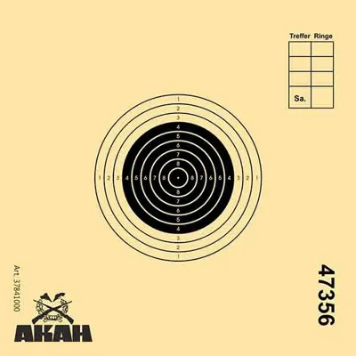 Luftgewehr UIT-Scheibe 10x10 cm - Akah