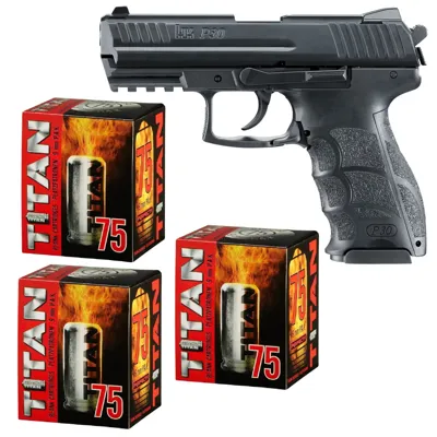 Silvester Feuerwerk Set Heckler & Koch P30 Schreckschuss - LivingActive