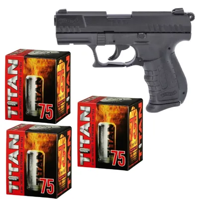 Feuerwerk Silvester Set Walther P22 Ready Schreckschuss - LivingActive