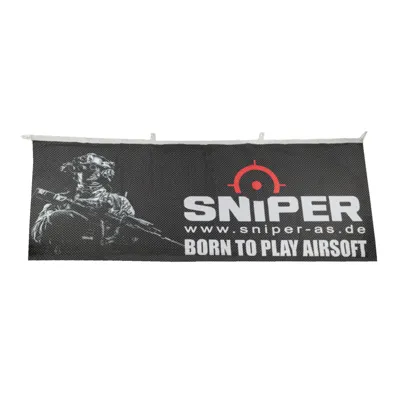 AS "Born to Play " Flagge #1, 80x200 cm - Sniper