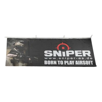 AS "Born to Play " Flagge #2, 80x200 cm - Sniper