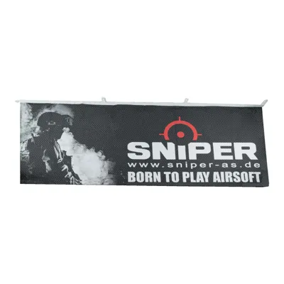 AS "Born to Play " Flagge #3, 80x200 cm - Sniper