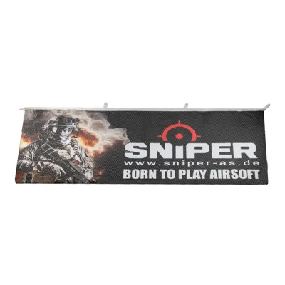 AS "Born to Play " Flagge #4, 80x200 cm - Sniper