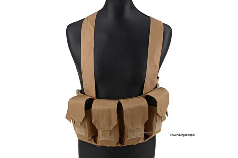 ACM Airsoft Chest Rig 8x Stanag · Tan / FDE