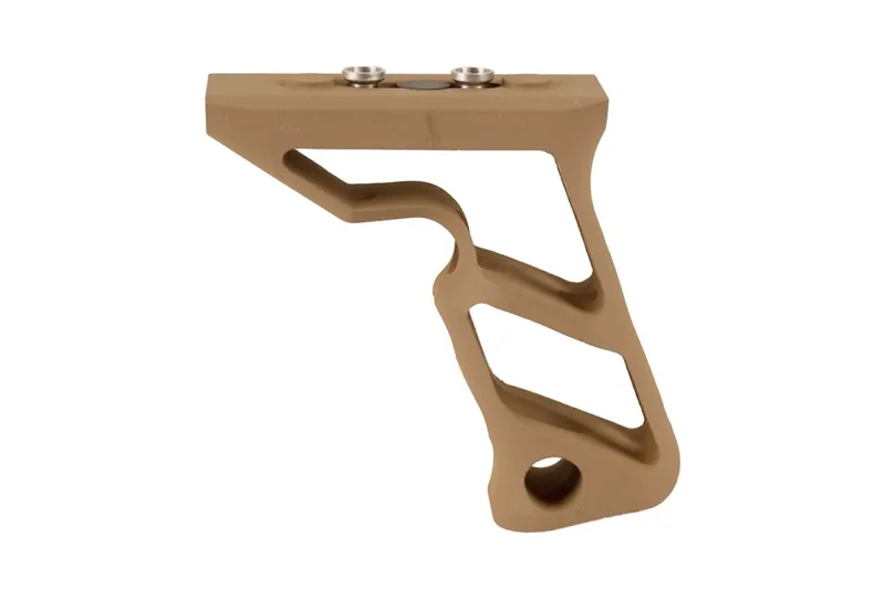 CNC KeyMod Long Angled Grip · Tan / FDE