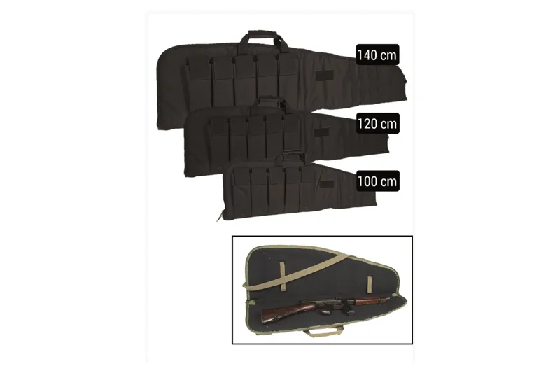 Mil-Tec Case, 140cm · Negro