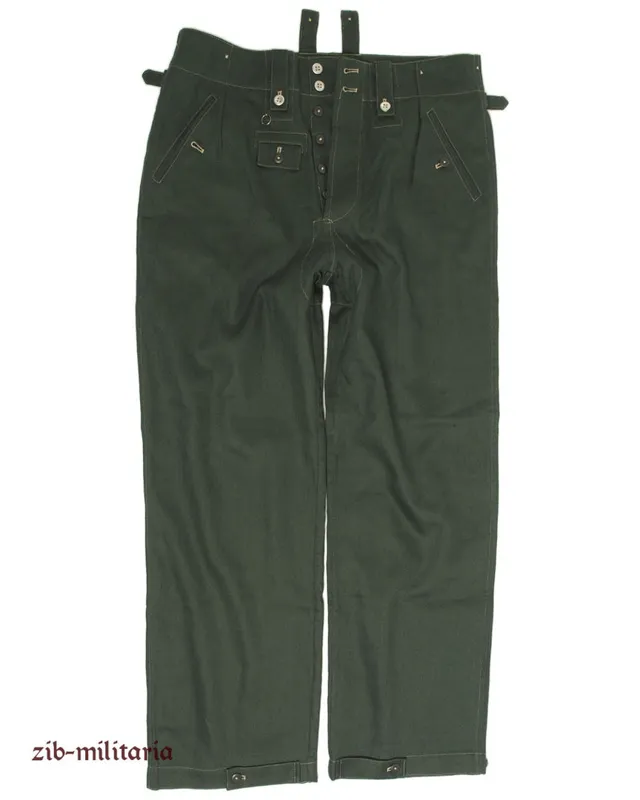 WH Drillichhose Modell M40 · Negro