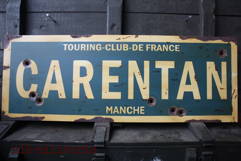 Straßenschild Carentan 1944