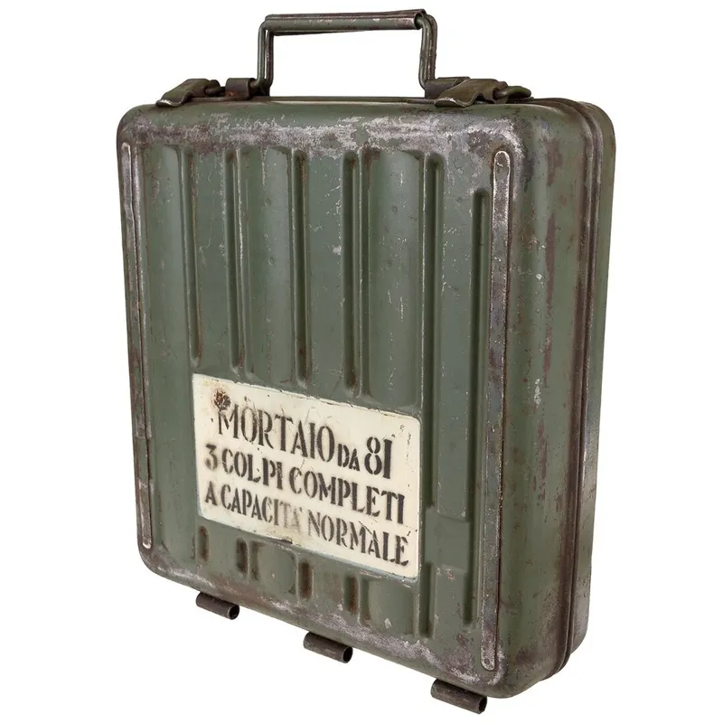 Used Italian Grenade Case,, Original · Verde / OD