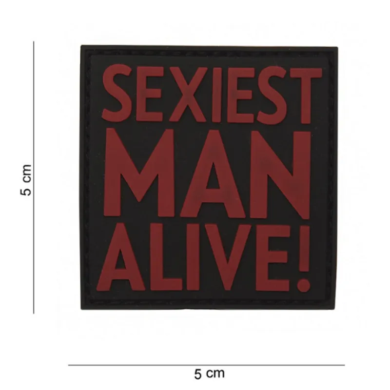 Patch - Sexiest Man Alive Rubber · Rojo