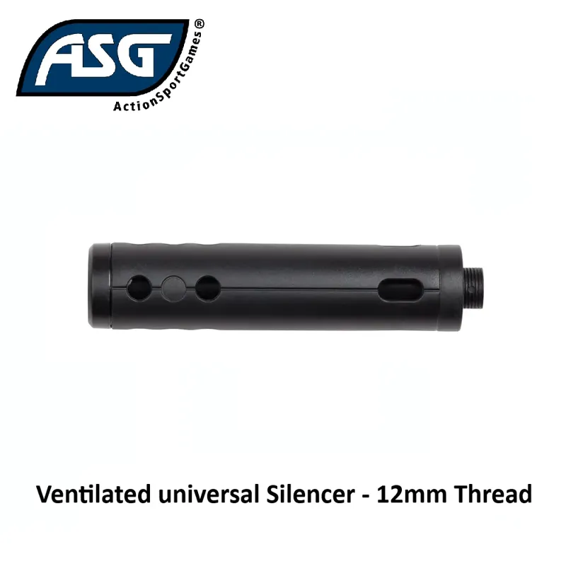 Ventilated Universal Silencer - 12mm Thread