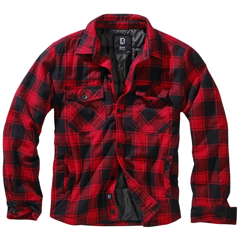 Brandit Lumber Jacket · Red black