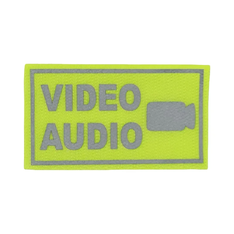 COP VIDEO/AUDIO Patch Neongelb - Reflektierend