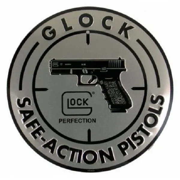 Glock Safe Action Pistols Dekoschild · Negro
