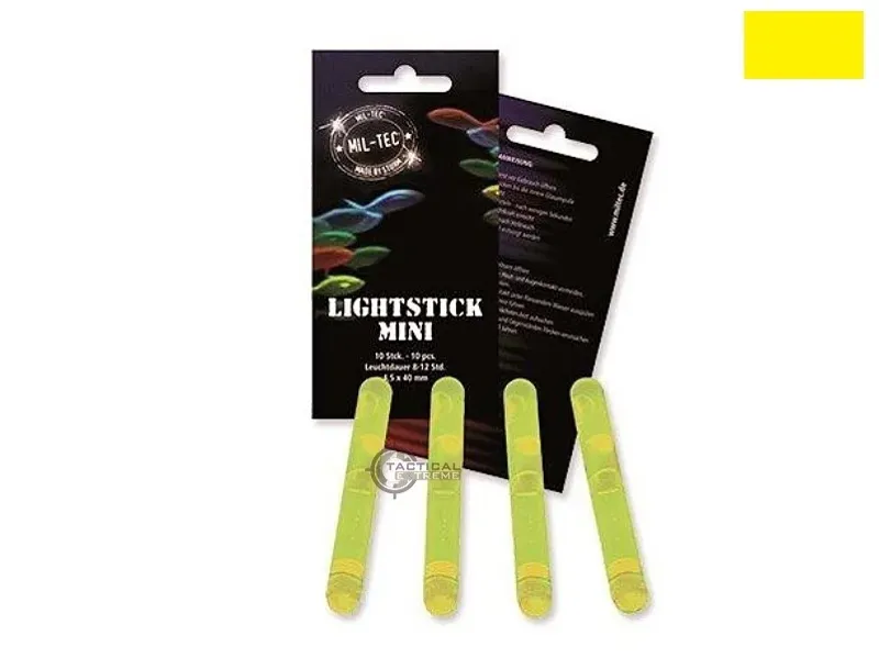 Mil-Tec Χημικό Φως Stick 4cm Κίτρινο 10 Τεμ