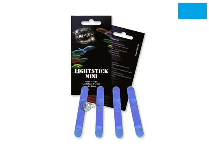 Mil-Tec Χημικό Φως Stick 4cm Μπλε 10 Τεμ