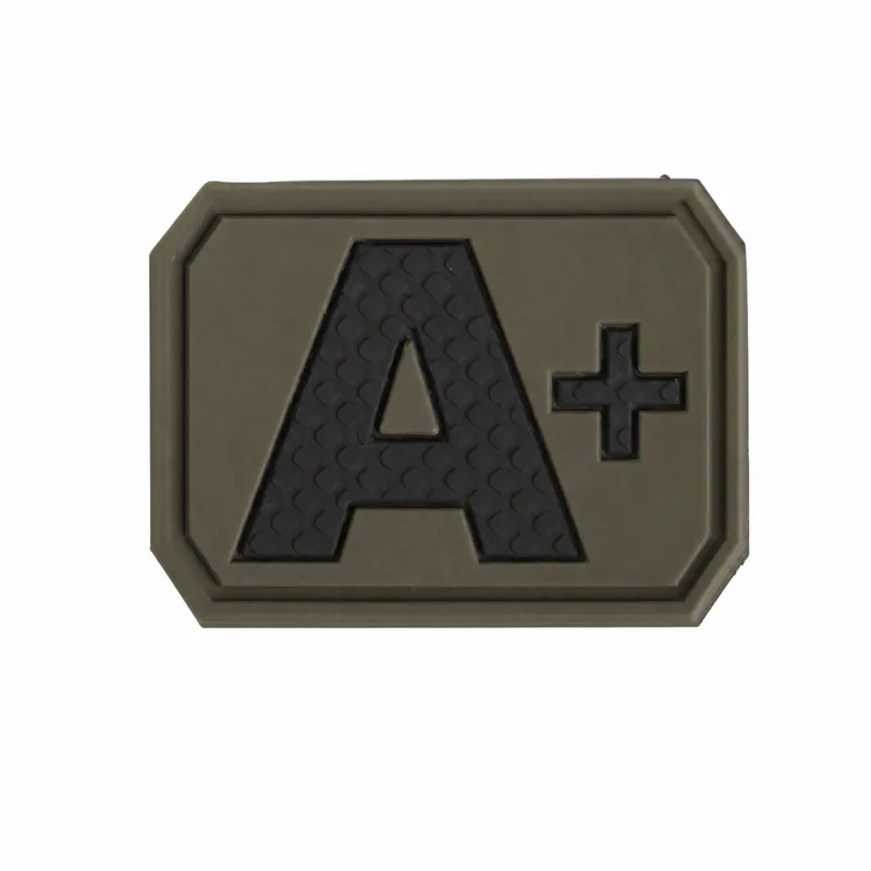 Mil-Tec Patch Ομάδας Αίματος PVC A Positive · Verde / OD