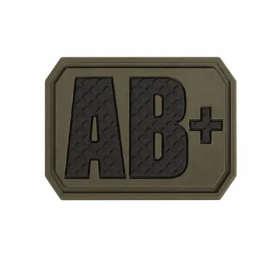 Patch Ομάδας Αίματος PVC AB Positive - Mil-Tec