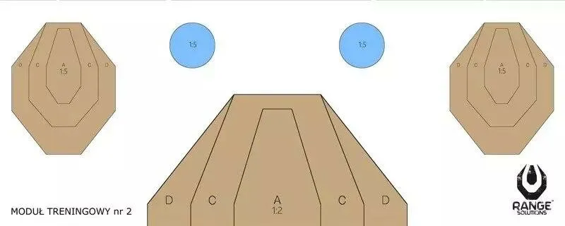 DRILL-2 Shooting Targets - 50 Pcs