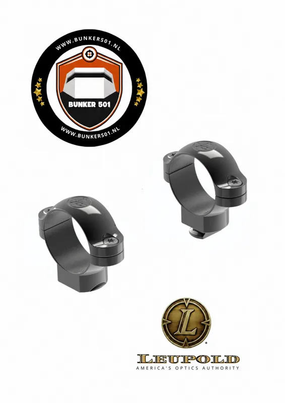 Leupold 49900 Std Ringset Med · Negro