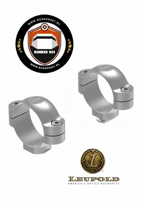 52494 Standaard Ringen 30mm Ringen Zilver - Leupold
